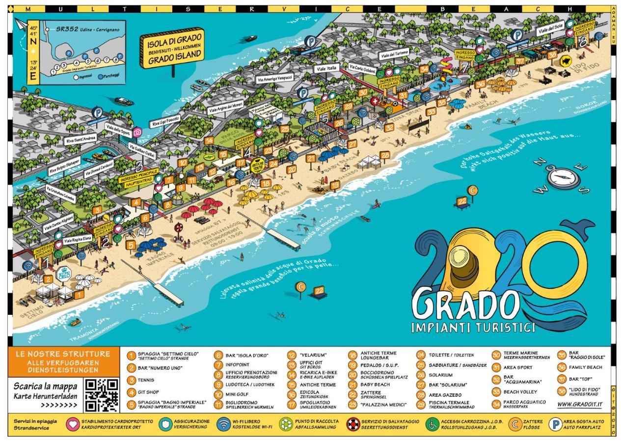 Appartamento Perco Riva Foscolo Grado Exterior photo